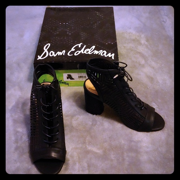 Sam Edelman Shoes - Sam Edelman Rocco Open Toe Ankle Booties Size 7.5